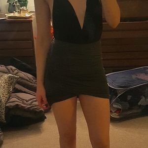 Cotton On Dark Olive Green wrap skirt